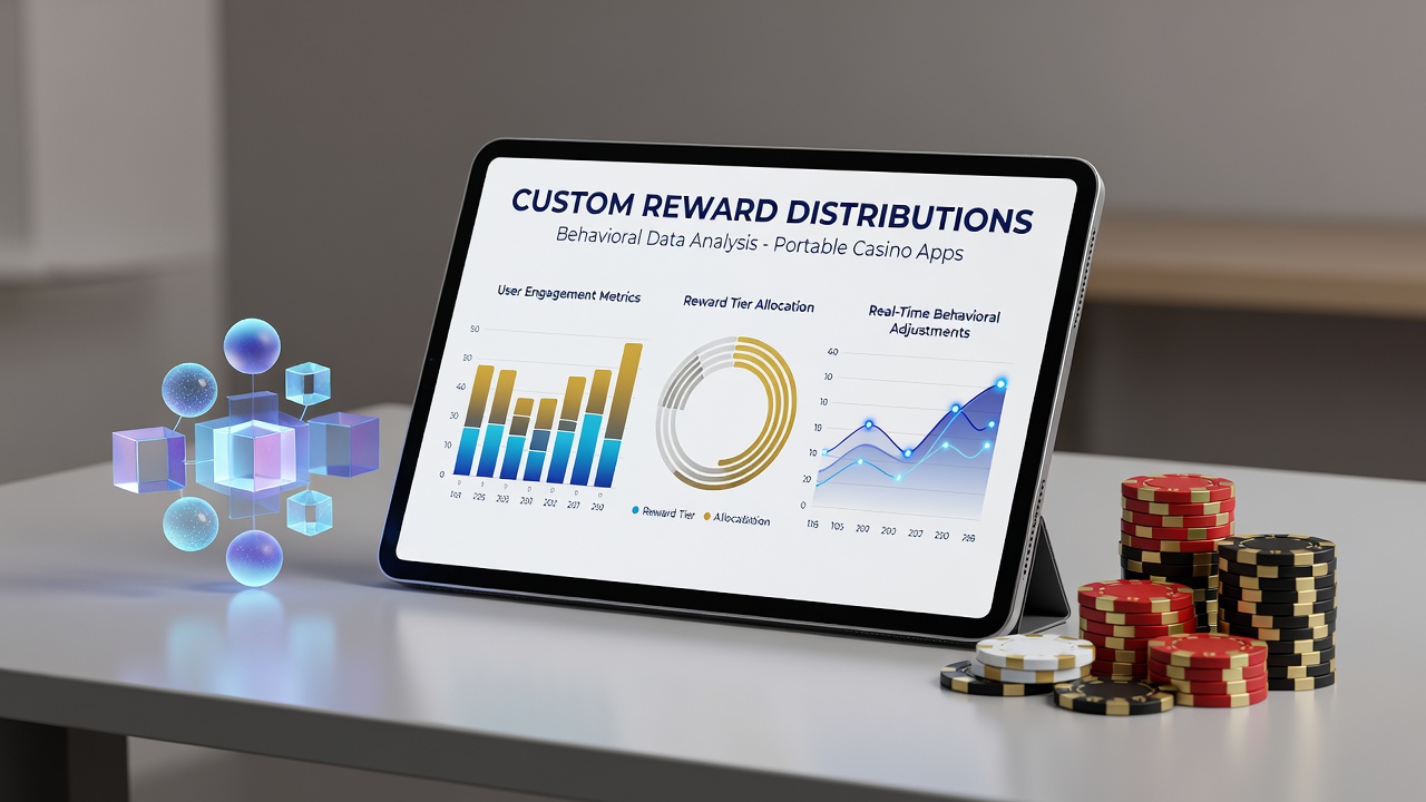 Mobile casino app interface displaying personalized reward notifications based on player behavior analytics