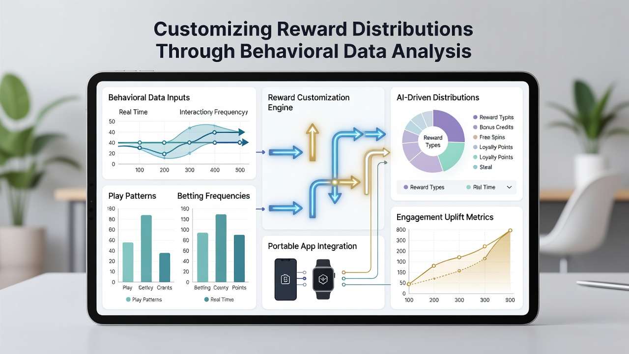 Analytics dashboard showing behavioral segments and corresponding reward distribution adjustments in a casino app backend