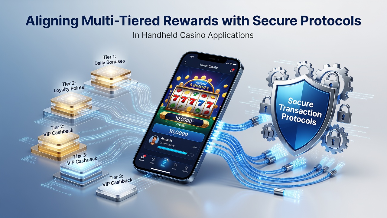 Secure transaction flow diagram showing tiered rewards integration in mobile casino apps