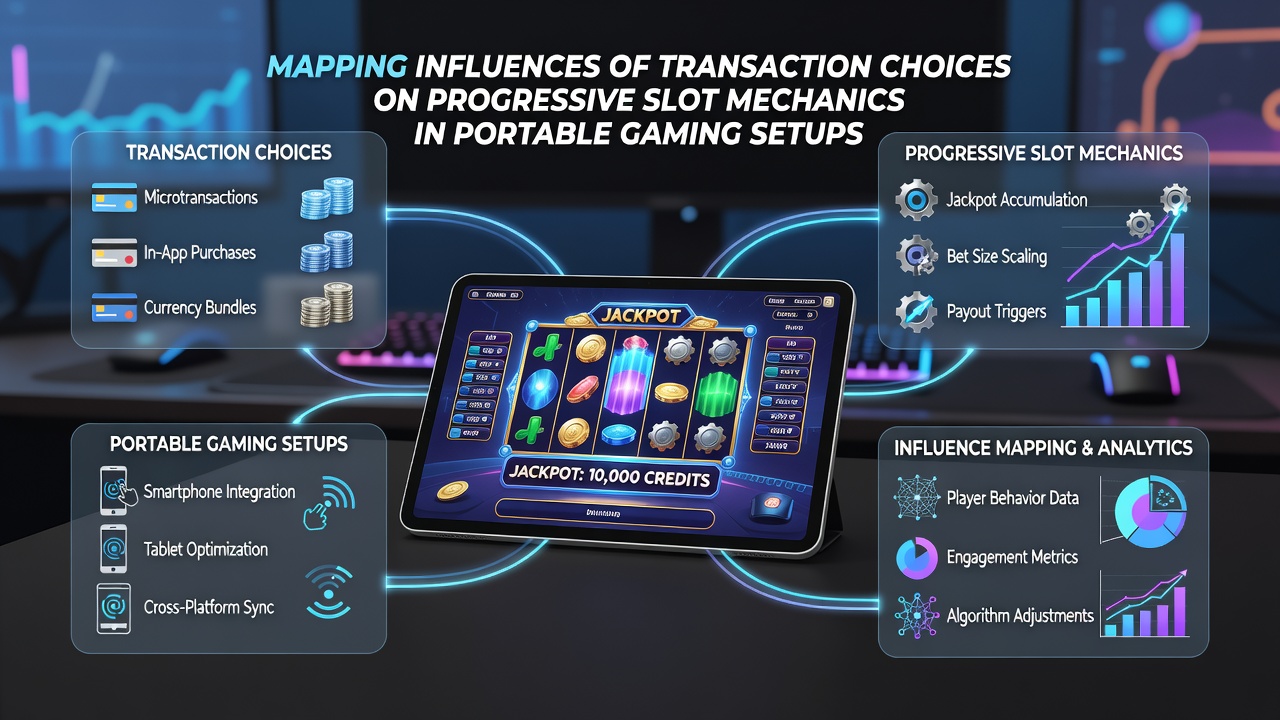 Diagram showing transaction flows into progressive jackpot pools on handheld devices