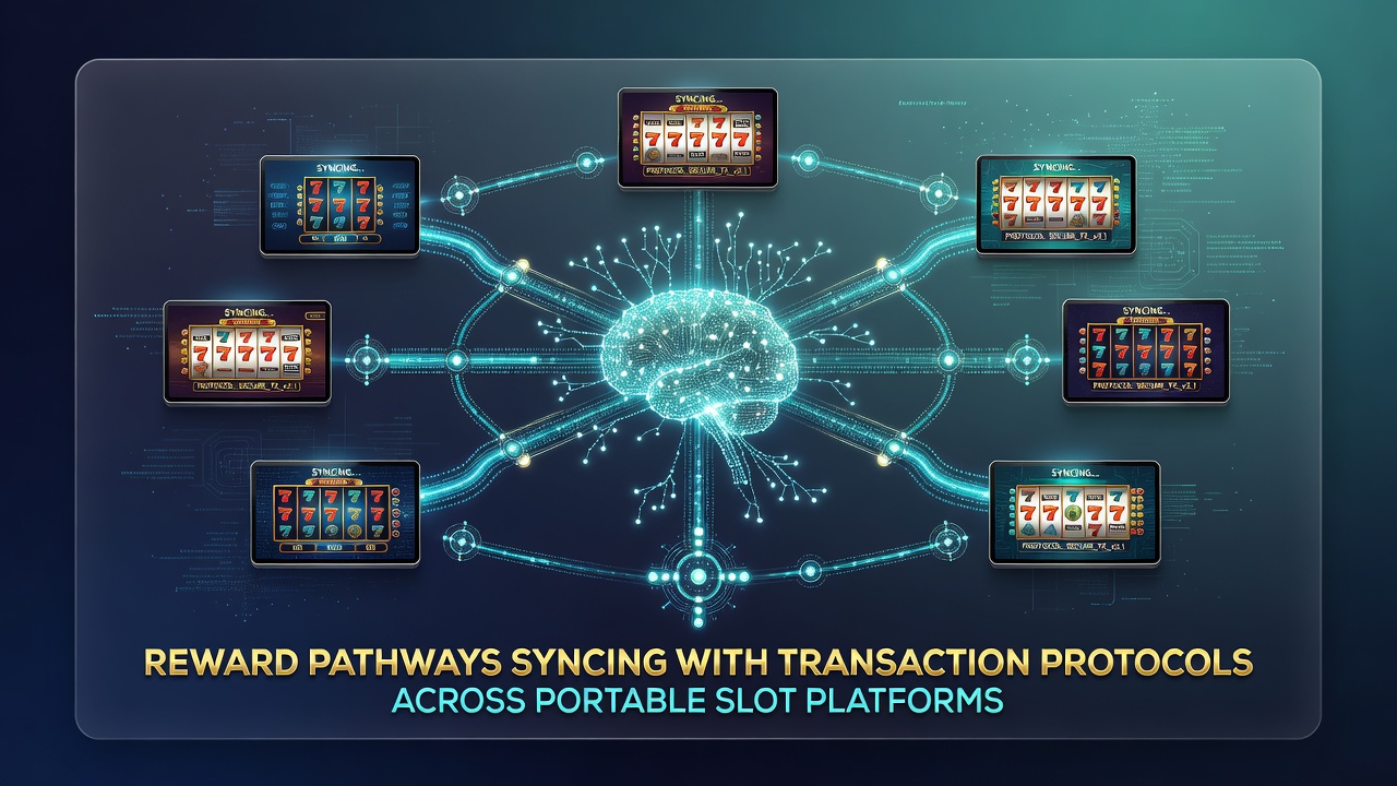 Diagram showing data flow between transaction protocols and reward pathways in slot applications